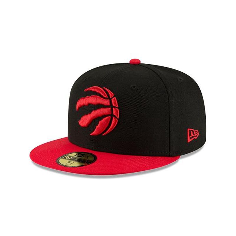 NBA Toronto Raptors Two Tone 59Fifty Fitted (AFT4530) - Black New Era Caps